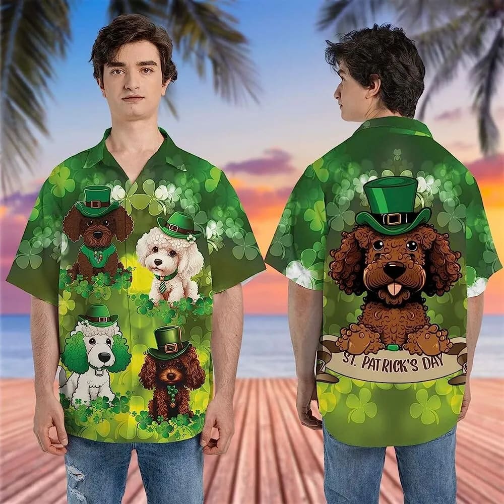 St Patricks Day Hawaiian Shirt Poodle Dog Short Sleeve Hawaiian Shirt For Men And Women Patrick Day Shirt 2 df2sqp.jpg St Patricks Day Hawaiian Shirt Poodle Dog Short Sleeve Hawaiian Shirt For Men And Women Patrick Day Shirt 2 df2sqp.jpg