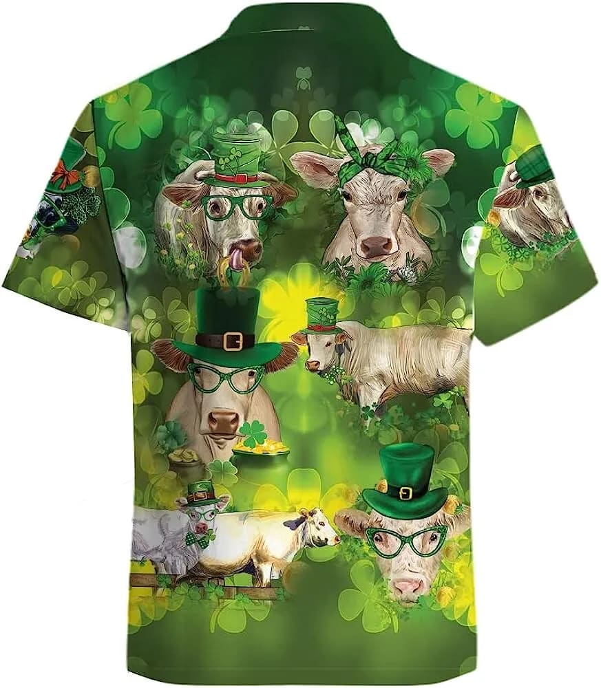 St Patricks Day Hawaiian Shirt Shamrock And Patrick Cow Hawaiian Shirt For Men Women 2 ralb8j.jpg