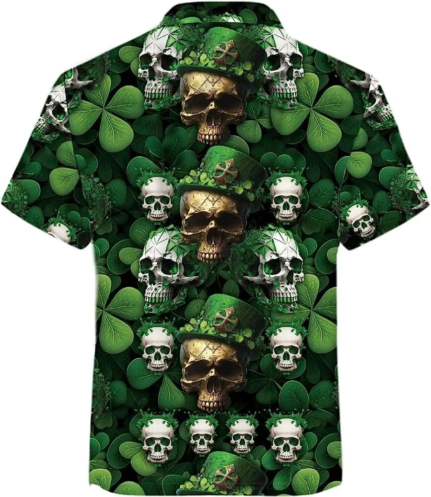 St Patricks Day Hawaiian Shirt St. Patrick s Day Skull Summer Men Hawaiian Shirt Short Sleeve Button Down Shirt Aloha Beach Shirt 2 j8qlxe.jpg