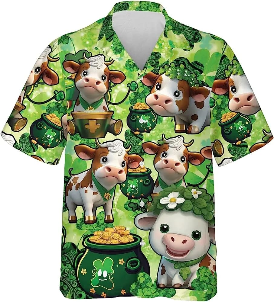 St Patricks Day Hawaiian Shirt St.patrick s Day Dairy Cow Hawaiian Aloha Shirt For Men Women Cow And Shamrock Pattern Shirt Patrick Day Shirt 1 cjvicp.jpg St Patricks Day Hawaiian Shirt St.patrick s Day Dairy Cow Hawaiian Aloha Shirt For Men Women Cow And Shamrock Pattern Shirt Patrick Day Shirt 1 cjvicp.jpg