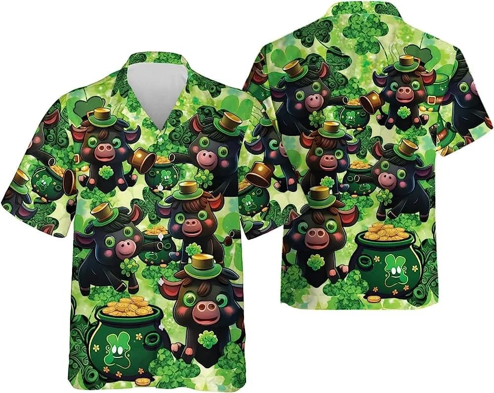 St Patricks Day Hawaiian Shirt St.patrick s Day Lucky Cow Hawaiian Shirt For Men Women Irish Cow Mens Button Down Shirt 2 rgyfuh.jpg