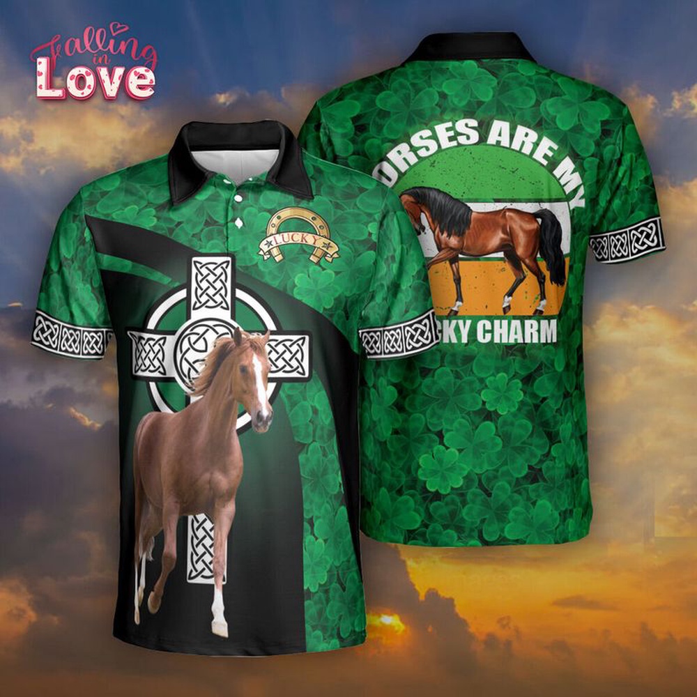 St Patricks Day Polo Shirt Horse Celtic Cross Shamrock Pattern St Patrick Day Polo Shirt Irish Horse Are My Lucky Charm Polo Shirt 1 ojzskh.jpg St Patricks Day Polo Shirt Horse Celtic Cross Shamrock Pattern St Patrick Day Polo Shirt Irish Horse Are My Lucky Charm Polo Shirt 1 ojzskh.jpg