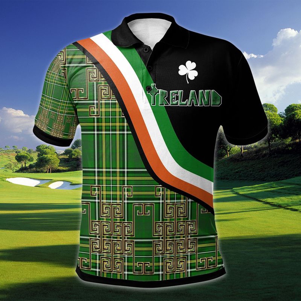 St Patricks Day Polo Shirt Ireland Irish Celtic Polo Shirt Irish Shamrock Clover Polo Happy St Patrick s Day March 17th Polo Shirt 1 fnzopm.jpg