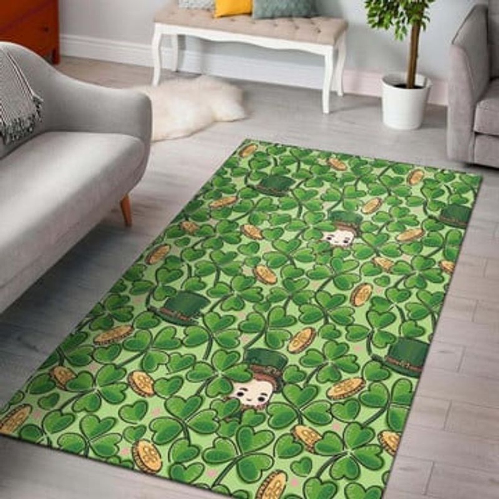 St Patricks Day Rug Clover Pattern Rug Cartoon Pattern Carpet Happy St Patrick s Day Carpet Home Decoration 1 blieak.jpg
