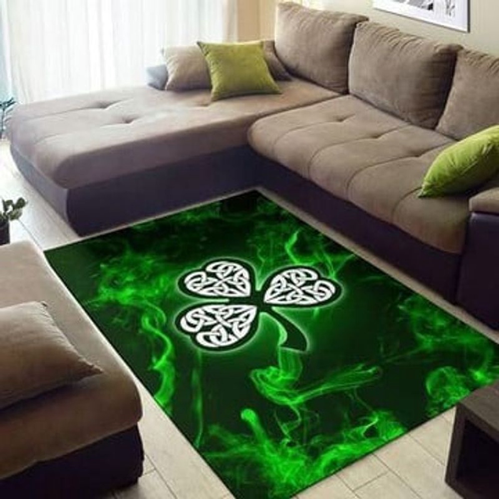 St Patricks Day Rug Clover Pattern Rug Green Smoke Pattern Carpet Irish Green Floor Mat St Patrick s Day Carpet Home Decoration 1 hrhgys.jpg