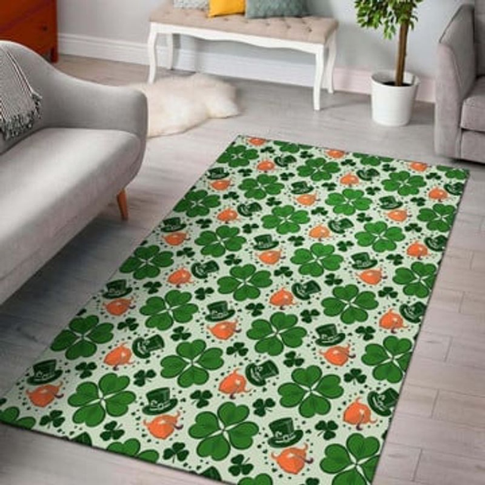 St Patricks Day Rug Clover Pattern Rug Irish Cartoon Pattern Carpet St Patrick s Day Carpet Irish Home Decoration 1 vhzqwn.jpg