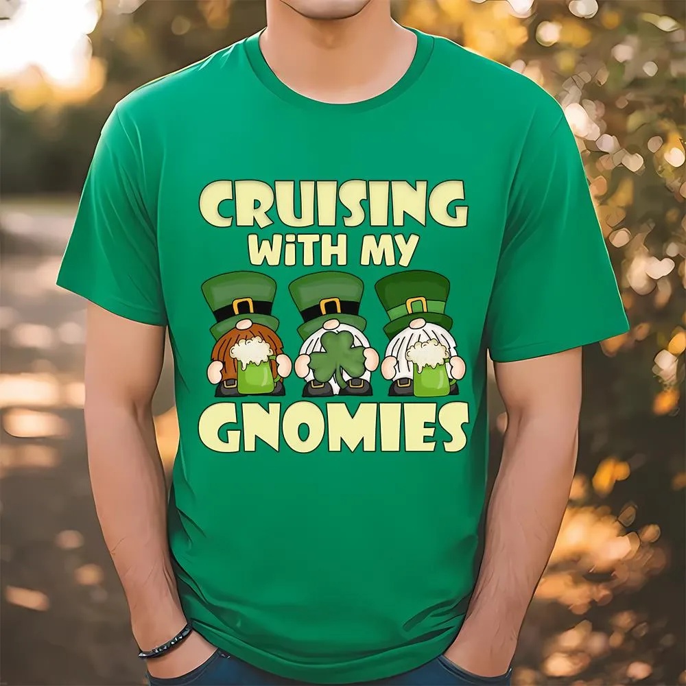 St Patricks Day T Shirt Cruising With My Gnomies Saint Patricks Cruise Vacation T shirt Funny St Patricks Day Shirts 1 lqgcvu.jpg