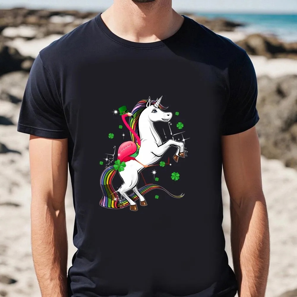 St Patricks Day T Shirt Flamingo Riding Unicorn St Patricks Day Irish T Shirt Funny St Patricks Day Shirts 4 nlnb3l.jpg St Patricks Day T Shirt Flamingo Riding Unicorn St Patricks Day Irish T Shirt Funny St Patricks Day Shirts 4 nlnb3l.jpg