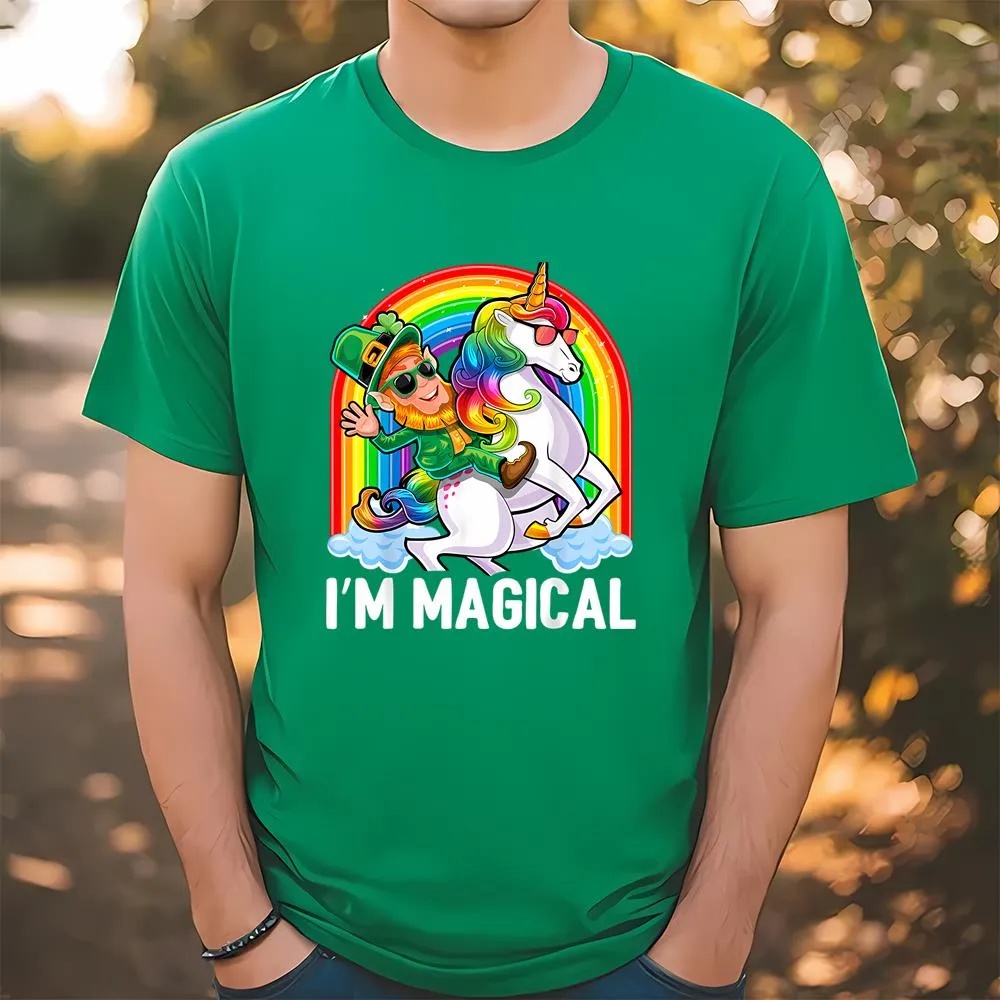 St Patricks Day T Shirt I m Magical St Patricks Day Unicorn Leprechaun Shirt Funny St Patricks Day Shirts 1 wh2su2.jpg