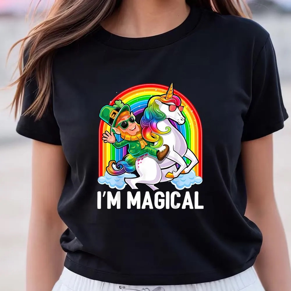 St Patricks Day T Shirt I m Magical St Patricks Day Unicorn Leprechaun Shirt Funny St Patricks Day Shirts 2 exrhch.jpg