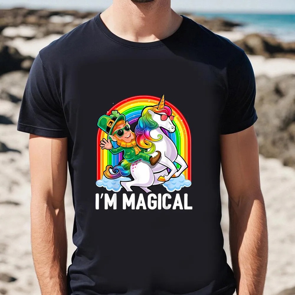 St Patricks Day T Shirt I m Magical St Patricks Day Unicorn Leprechaun Shirt Funny St Patricks Day Shirts 4 ahsrvw.jpg