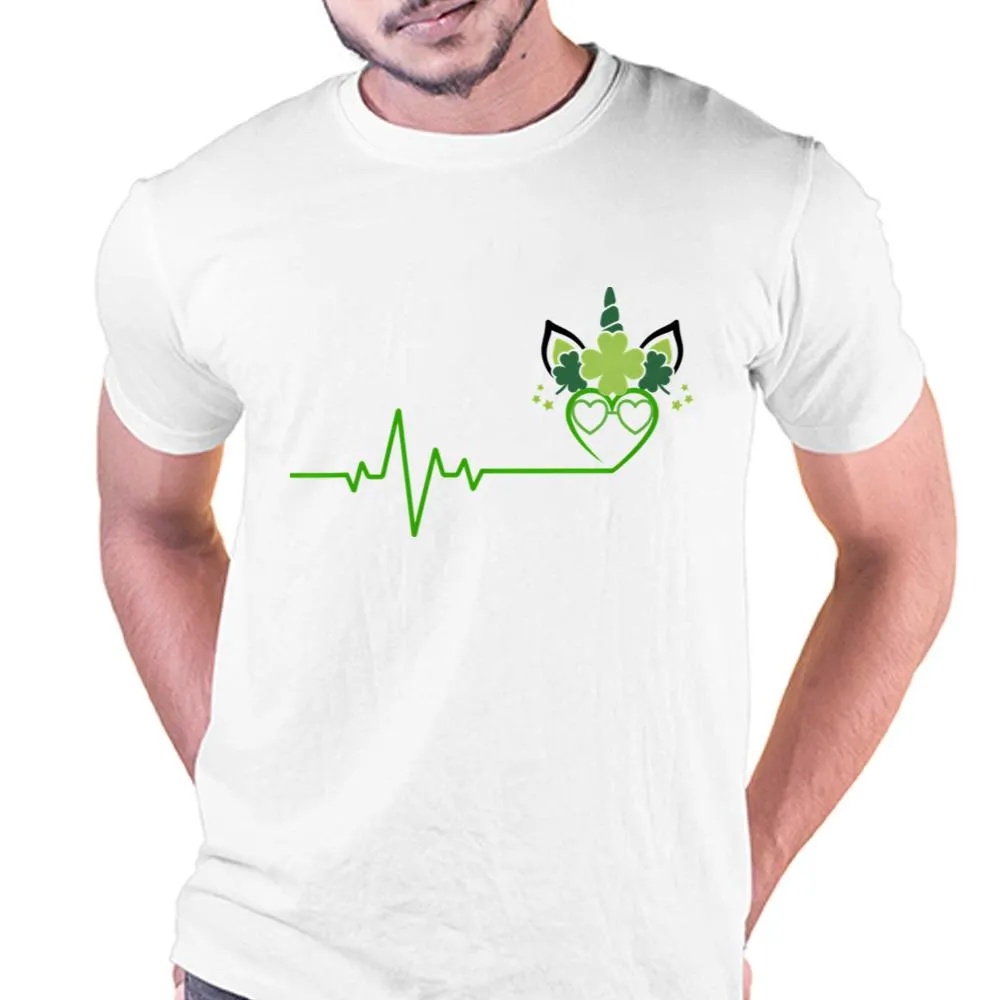 St Patricks Day T Shirt St Patricks Day Heartbeat Unicorn T shirt Funny St Patricks Day Shirts 1 fpzmbb.jpg