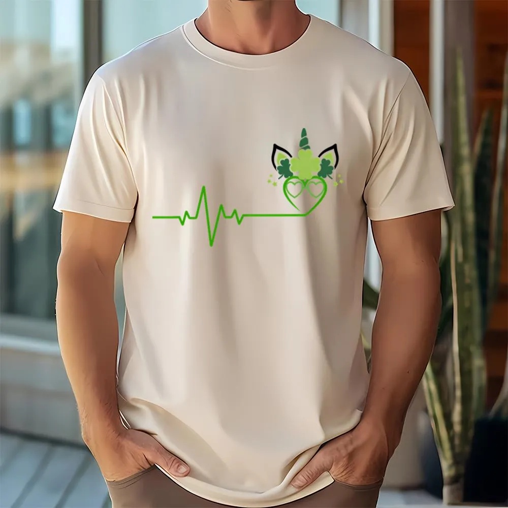 St Patricks Day T Shirt St Patricks Day Heartbeat Unicorn T shirt Funny St Patricks Day Shirts 3 wrkwx4.jpg