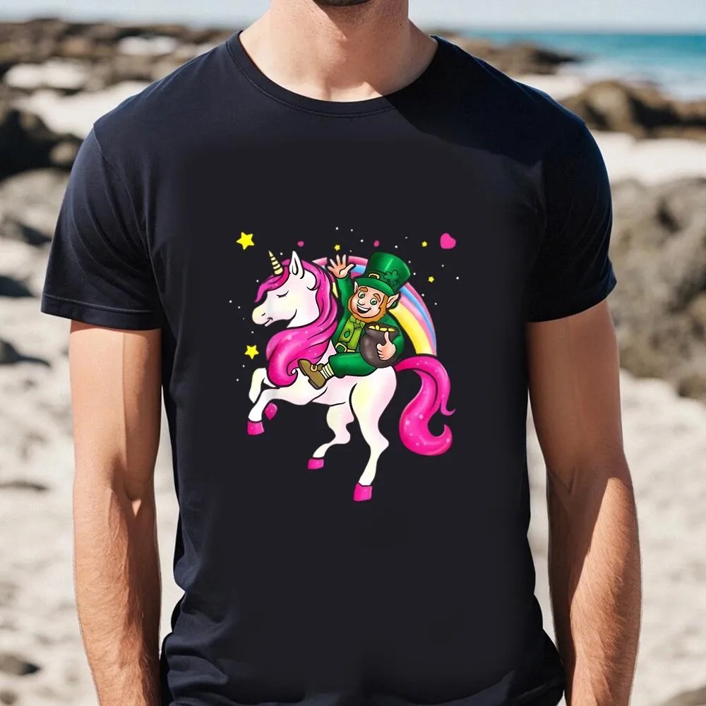St Patricks Day T Shirt St Patricks Day Leprechaun Irish Unicorn Gift Shirt Funny St Patricks Day Shirts 4 tbfrlt.jpg