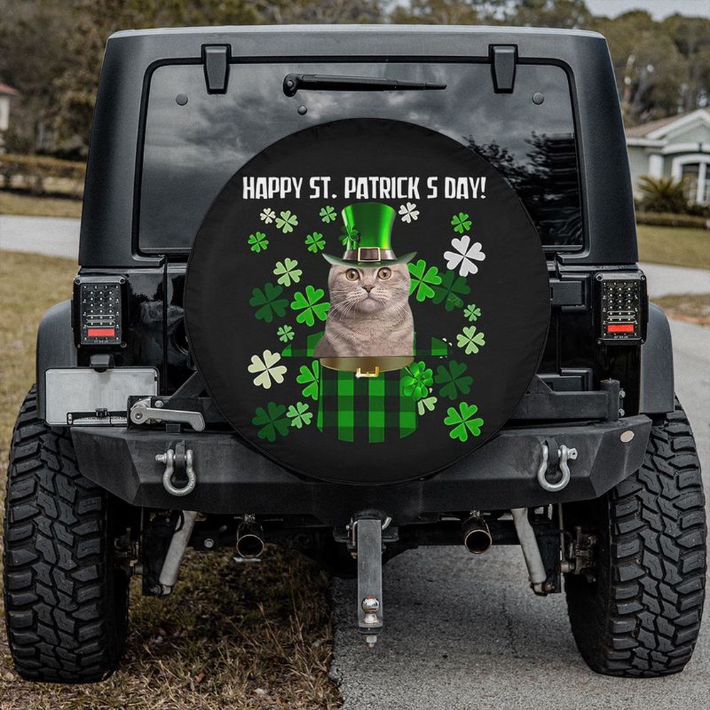 St Patricks Day Tire Cover Cat Cute Spare Tire Cover St Patricks Day Decor Wheel Cover Car Accessories Cat Lover Gifts Men 1 xpvghm.jpg St Patricks Day Tire Cover Cat Cute Spare Tire Cover St Patricks Day Decor Wheel Cover Car Accessories Cat Lover Gifts Men 1 xpvghm.jpg