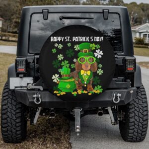 St Patricks Day Tire Cover, Dachshund…