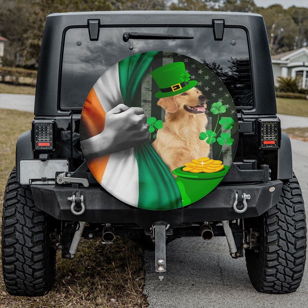St Patricks Day Tire Cover Golden Retriever Irish Dog Shamrock Coin Lucky American Flag Spare Tire Cover St Patricks Day 1 ye5i3h.jpg St Patricks Day Tire Cover Golden Retriever Irish Dog Shamrock Coin Lucky American Flag Spare Tire Cover St Patricks Day 1 ye5i3h.jpg