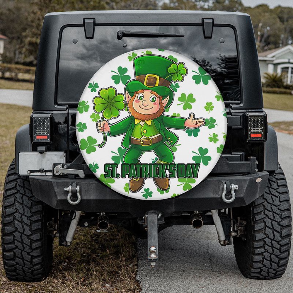 St Patricks Day Tire Cover Leuprechan Lucky Clover St Patrick Day Spare Wheel Cover Patrick Day Car Decor 1 x6dyn8.jpg St Patricks Day Tire Cover Leuprechan Lucky Clover St Patrick Day Spare Wheel Cover Patrick Day Car Decor 1 x6dyn8.jpg