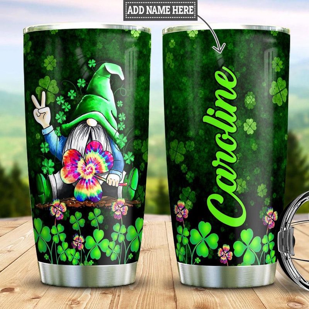 St Patricks Day Tumbler Custom Name Hippie Gnome Travel Mug Lucky Gift For Patrick Day Stainless Steel Tumbler 1 usfnfv.jpg St Patricks Day Tumbler Custom Name Hippie Gnome Travel Mug Lucky Gift For Patrick Day Stainless Steel Tumbler 1 usfnfv.jpg