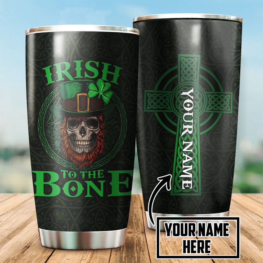 St Patricks Day Tumbler Custom Name Irish Saint Patrick Day Skull Travel Mug Irish To Bone Stainless Steel Tumbler 1 apkoyl.jpg St Patricks Day Tumbler Custom Name Irish Saint Patrick Day Skull Travel Mug Irish To Bone Stainless Steel Tumbler 1 apkoyl.jpg