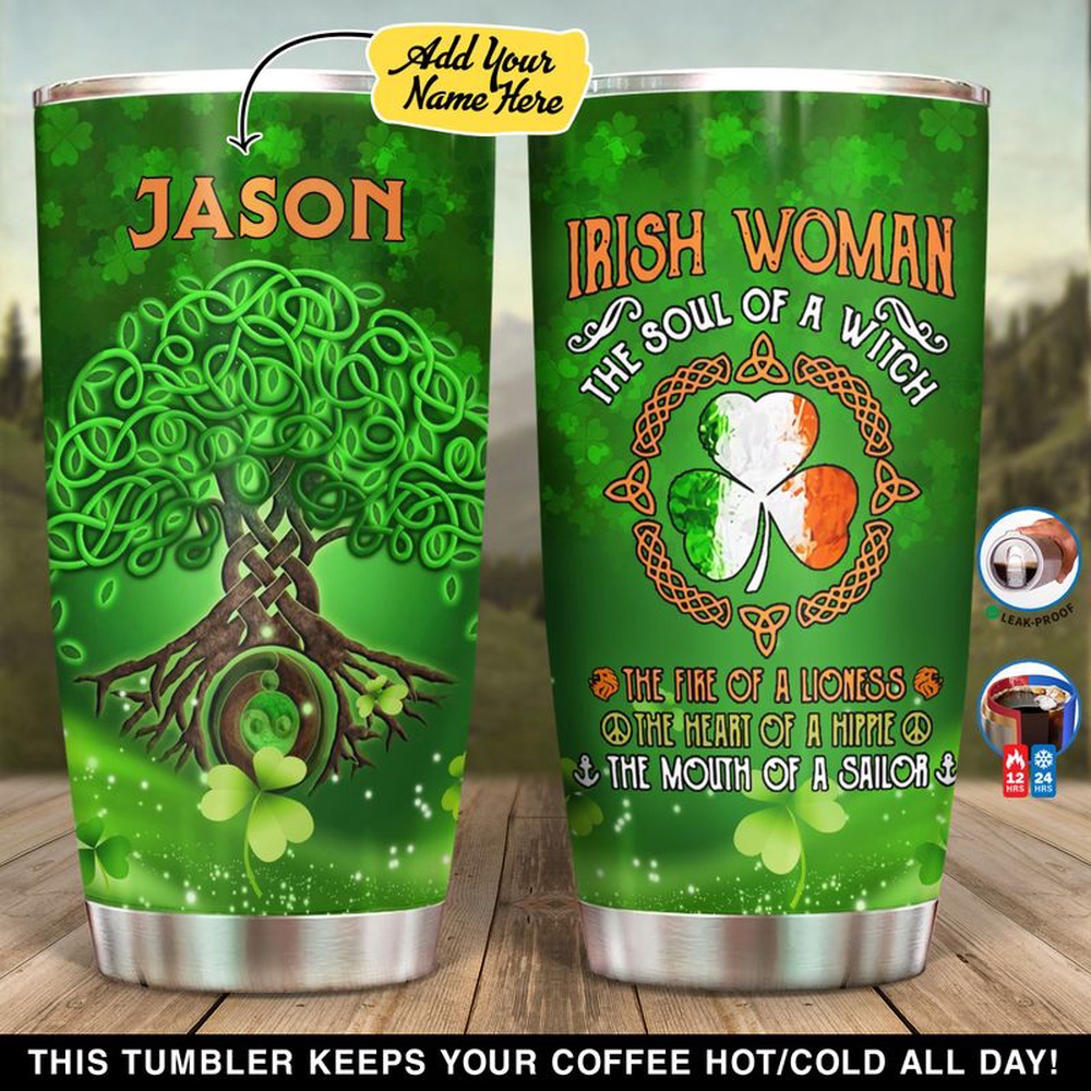 St Patricks Day Tumbler Custom Name Irish Woman Stainless Steel Tumbler Patrick Day Gift Irish Roots Stainless Steel Tumbler 1 tzidxs.jpg St Patricks Day Tumbler Custom Name Irish Woman Stainless Steel Tumbler Patrick Day Gift Irish Roots Stainless Steel Tumbler 1 tzidxs.jpg