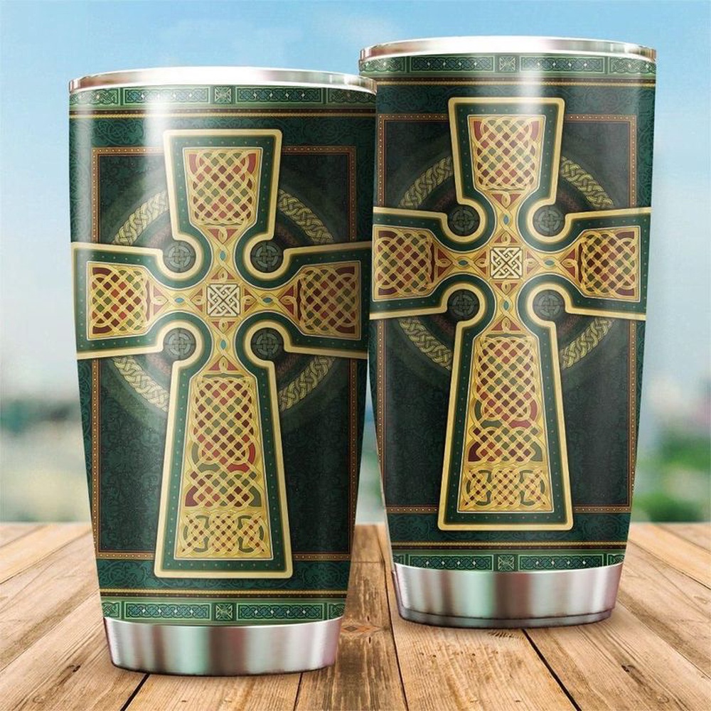 St Patricks Day Tumbler Irish Celtic Cross Happy Saint Patrick s Day March Gift For Irish Lovers Stainless Steel Tumbler 1 ib9jrf.jpg St Patricks Day Tumbler Irish Celtic Cross Happy Saint Patrick s Day March Gift For Irish Lovers Stainless Steel Tumbler 1 ib9jrf.jpg