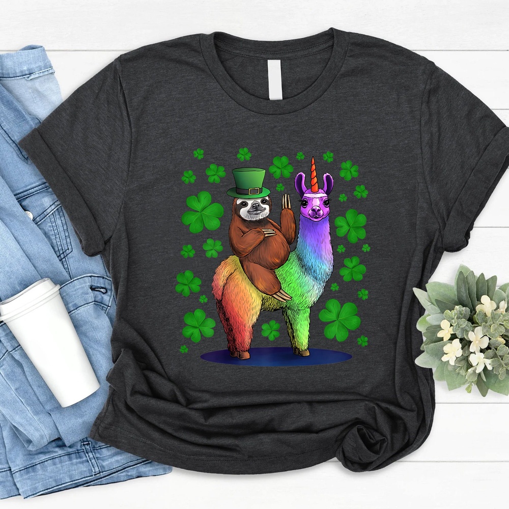 Patrick s Day T Shirt Funny Sloth Riding Llama Unicorn St Patricks Day T Shirt Funny St. Patrick s Day Shirts Sloth Lover Tee Llama Shirt 1 iq6i3q.jpg Patrick s Day T Shirt Funny Sloth Riding Llama Unicorn St Patricks Day T Shirt Funny St. Patrick s Day Shirts Sloth Lover Tee Llama Shirt 1 iq6i3q.jpg