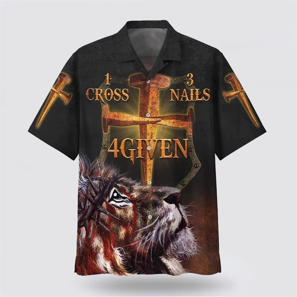 1 Cross 3 Nails 4 Given Lion Christian Cross Hawaiian Shirt Christian Hawaiian Shirt Religious Aloha Shirt 1 gdrl16.jpg 1 Cross 3 Nails 4 Given Lion Christian Cross Hawaiian Shirt Christian Hawaiian Shirt Religious Aloha Shirt 1 gdrl16.jpg