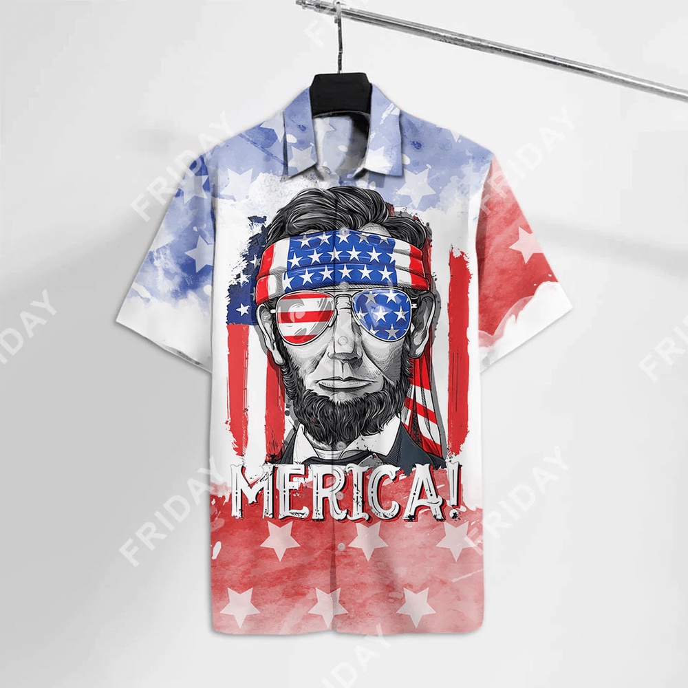 4th Of July Hawaiian Shirt 4Th Of July Hawaiian Shirt Lincoln Merica Hawaii Shirt Inependence Day Celebration Aloha Shirt 1 afxbt7.jpg