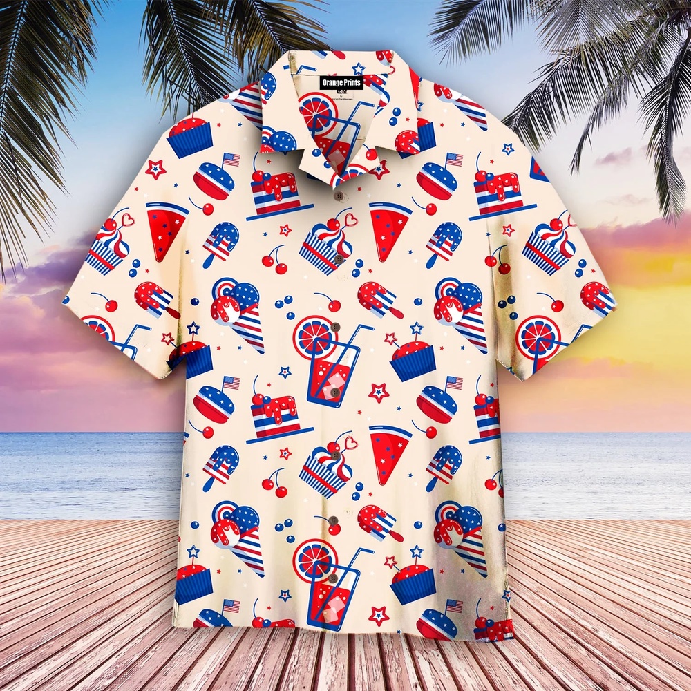 4th Of July Hawaiian Shirt 4Th Of July Ice Cream And Cakes Hawaiian Shirt Hawaiian Fourth Of July Shirt 1 qucvgi.jpg