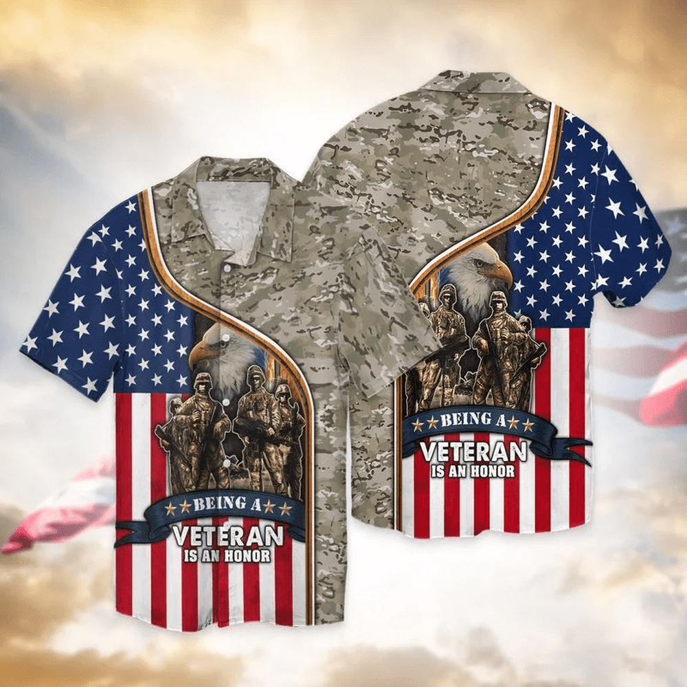 4th Of July Hawaiian Shirt 4Th Of July Independence Day American Being A Veteran Is A Honor Hawaiian Shirt Hawaiian Fourth Of July Shirt 1 ketqfi.jpg