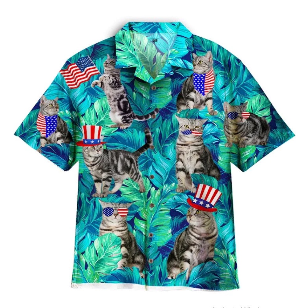 4th Of July Hawaiian Shirt Celebrate Independence Day with Our Cat Lover s Hawaiian Shirt Hawaiian Fourth Of July Shirt 1 fe8vxj.jpg