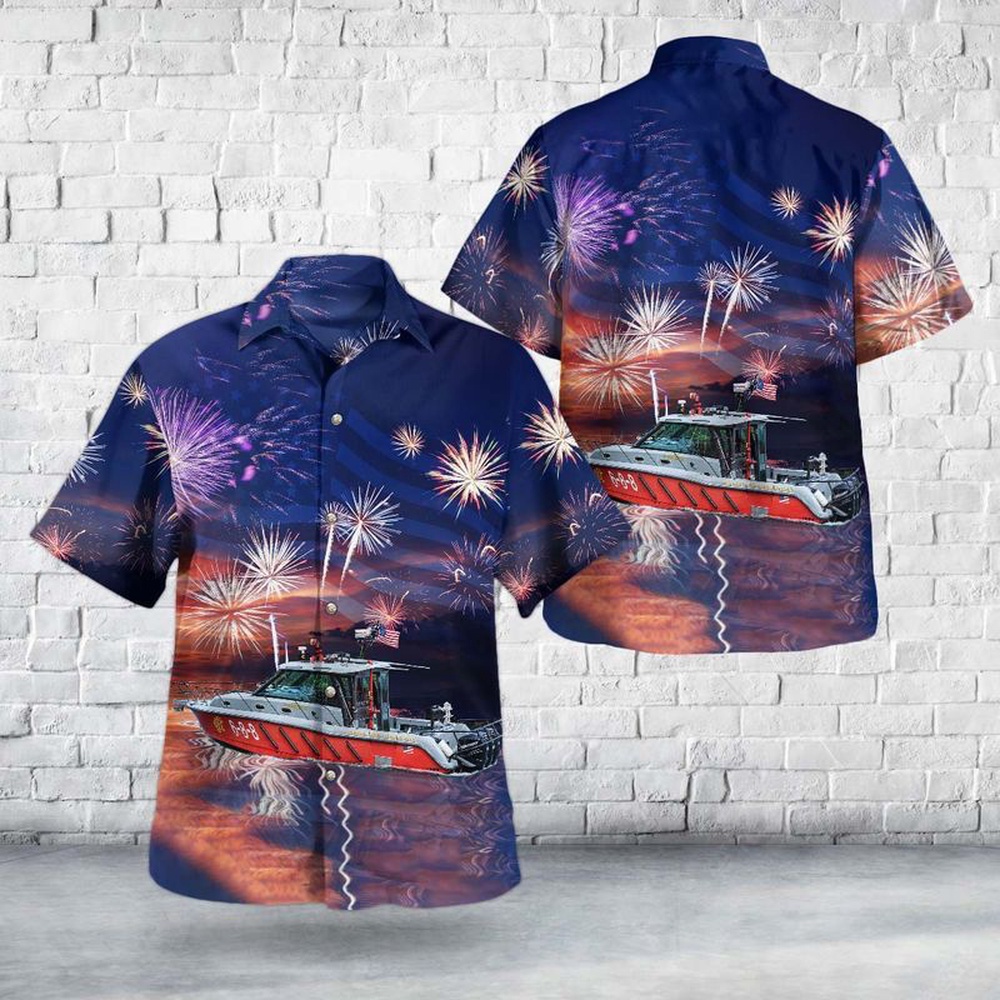 4th Of July Hawaiian Shirt Chicago Fire Department Cfd Illinois Eugene Blackmon Fireboat Hawaiian Shirt 1 vvzze8.jpg