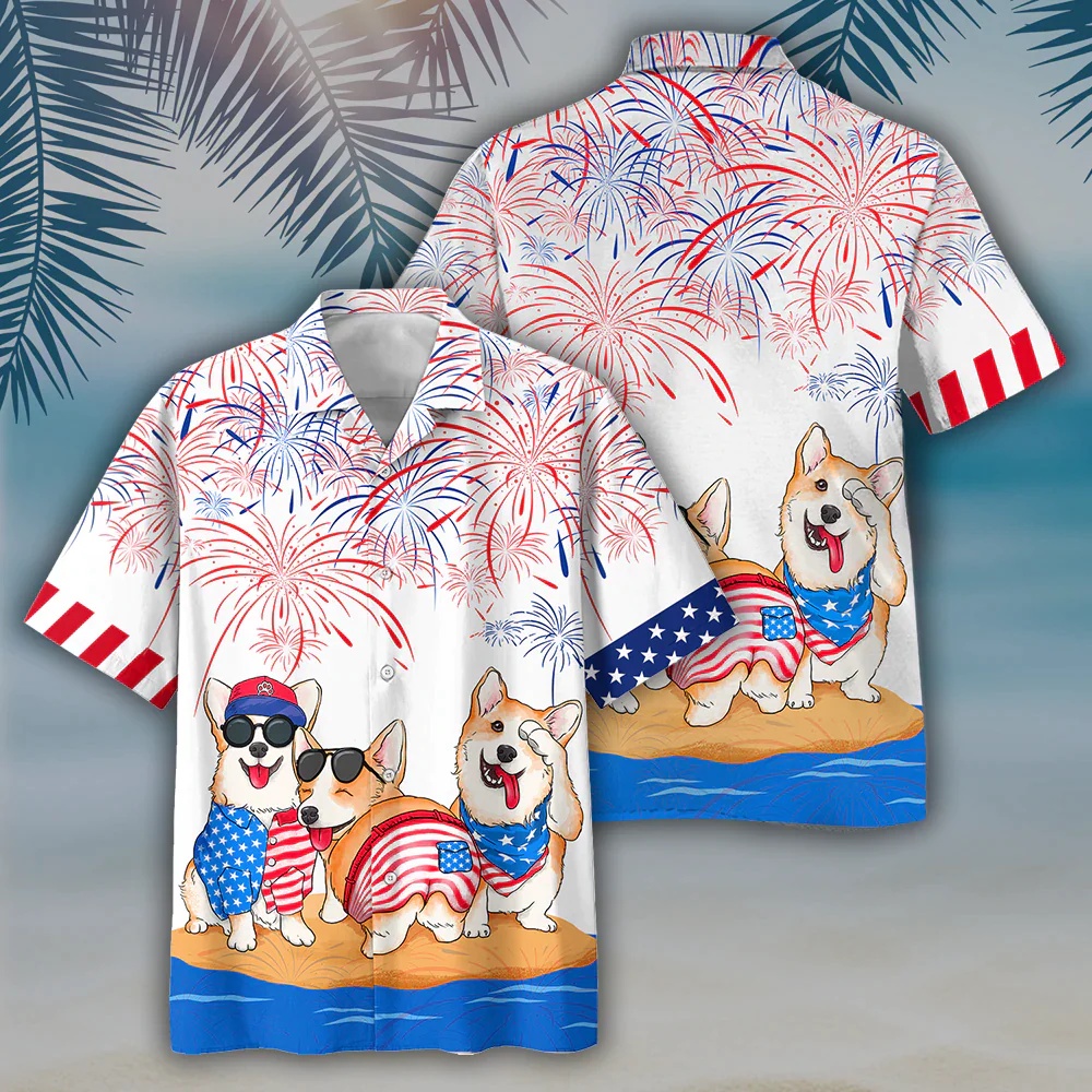 4th Of July Hawaiian Shirt Corgi Hawaiian Shirts Independence Day Is Coming Hawaiian Fourth Of July Shirt 1 atolms.jpg