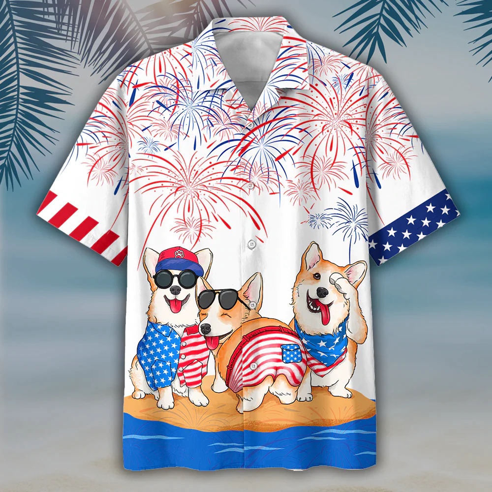 4th Of July Hawaiian Shirt Corgi Hawaiian Shirts Independence Day Is Coming Hawaiian Fourth Of July Shirt 2 hqqrnn.jpg