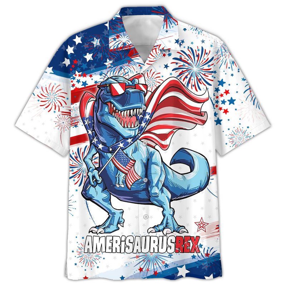 4th Of July Hawaiian Shirt Happy Independence Day U.S Dinosaur All Printed 3D Hawaiian Shirt Hawaiian Fourth Of July Shirt 1 uhokfm.jpg