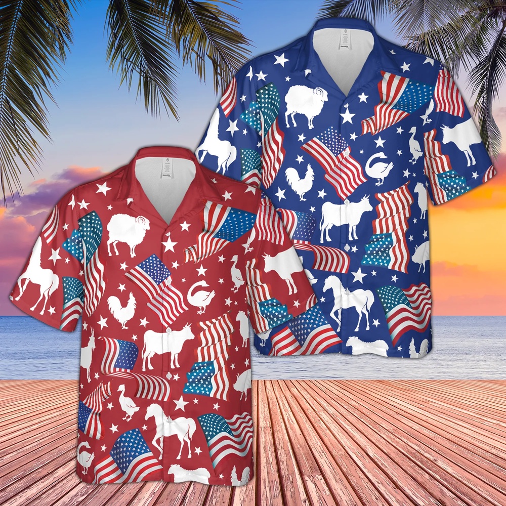 4th Of July Hawaiian Shirt Independence Day 3D Hawaiian Shirt Celebration For Farm Enthusiasts Hawaiian Fourth Of July Shirt 1 wsxy4f.jpg 4th Of July Hawaiian Shirt Independence Day 3D Hawaiian Shirt Celebration For Farm Enthusiasts Hawaiian Fourth Of July Shirt 1 wsxy4f.jpg