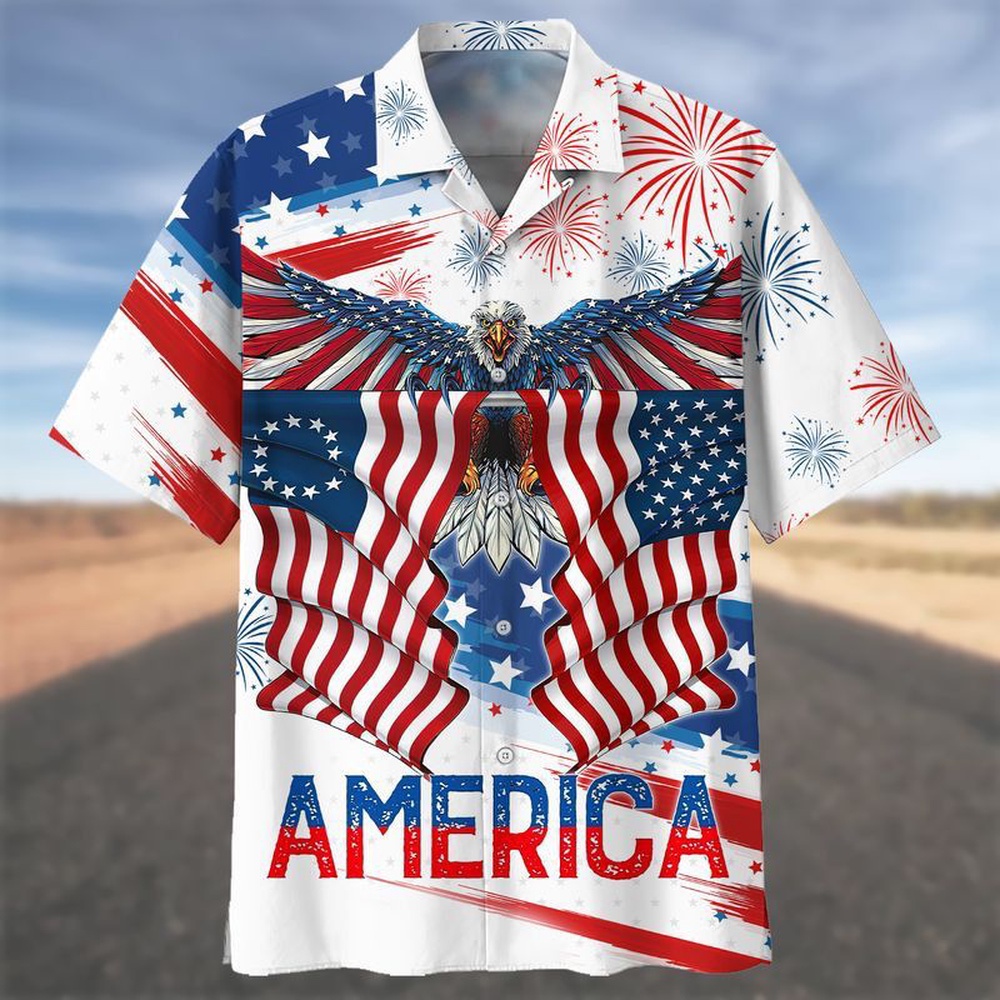 4th Of July Hawaiian Shirt Independence Day 3D Hawaiian Shirt Flying Eagle Flags Festive Delight Hawaiian Fourth Of July Shirt 1 olfuza.jpg