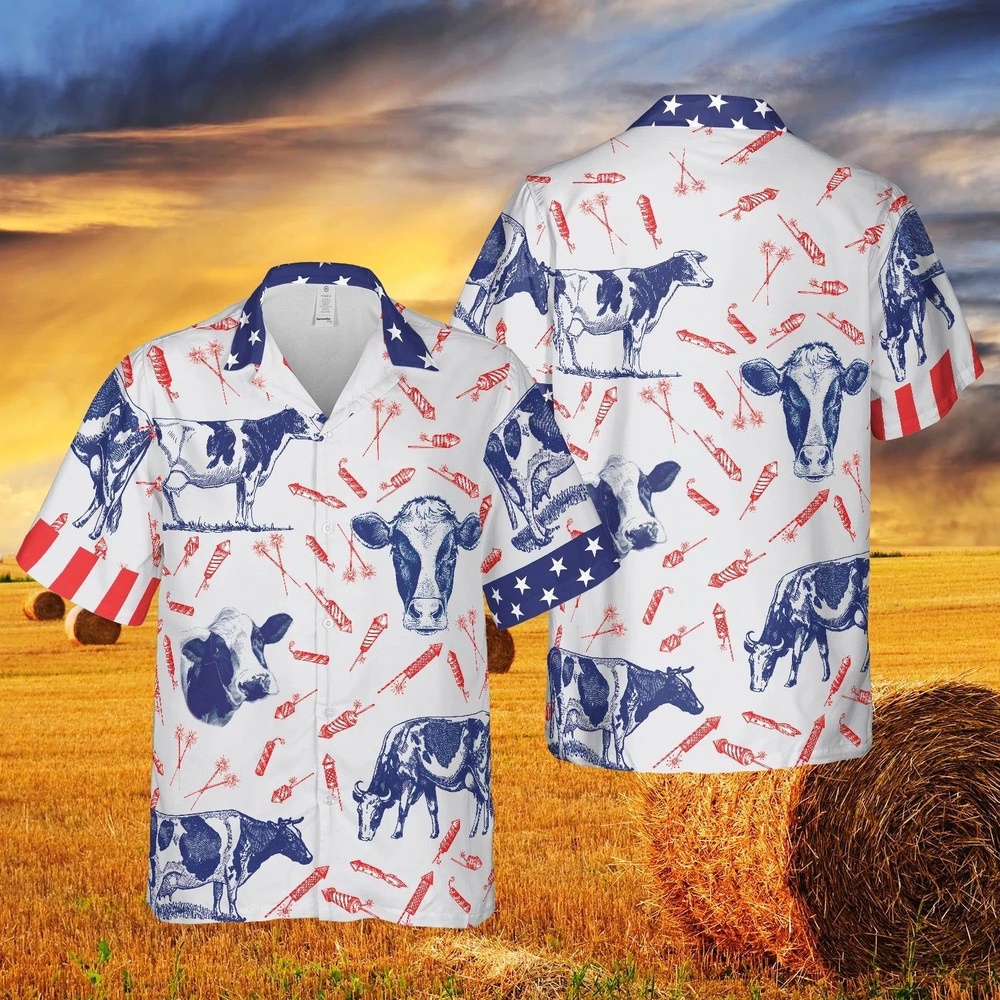 4th Of July Hawaiian Shirt Independence Day Fire Cracker Holstein Friesian Cattle Pattern All Printed 3D Hawaiian Shirt Hawaiian Fourth Of July Shirt 1 vcmvte.jpg 4th Of July Hawaiian Shirt Independence Day Fire Cracker Holstein Friesian Cattle Pattern All Printed 3D Hawaiian Shirt Hawaiian Fourth Of July Shirt 1 vcmvte.jpg