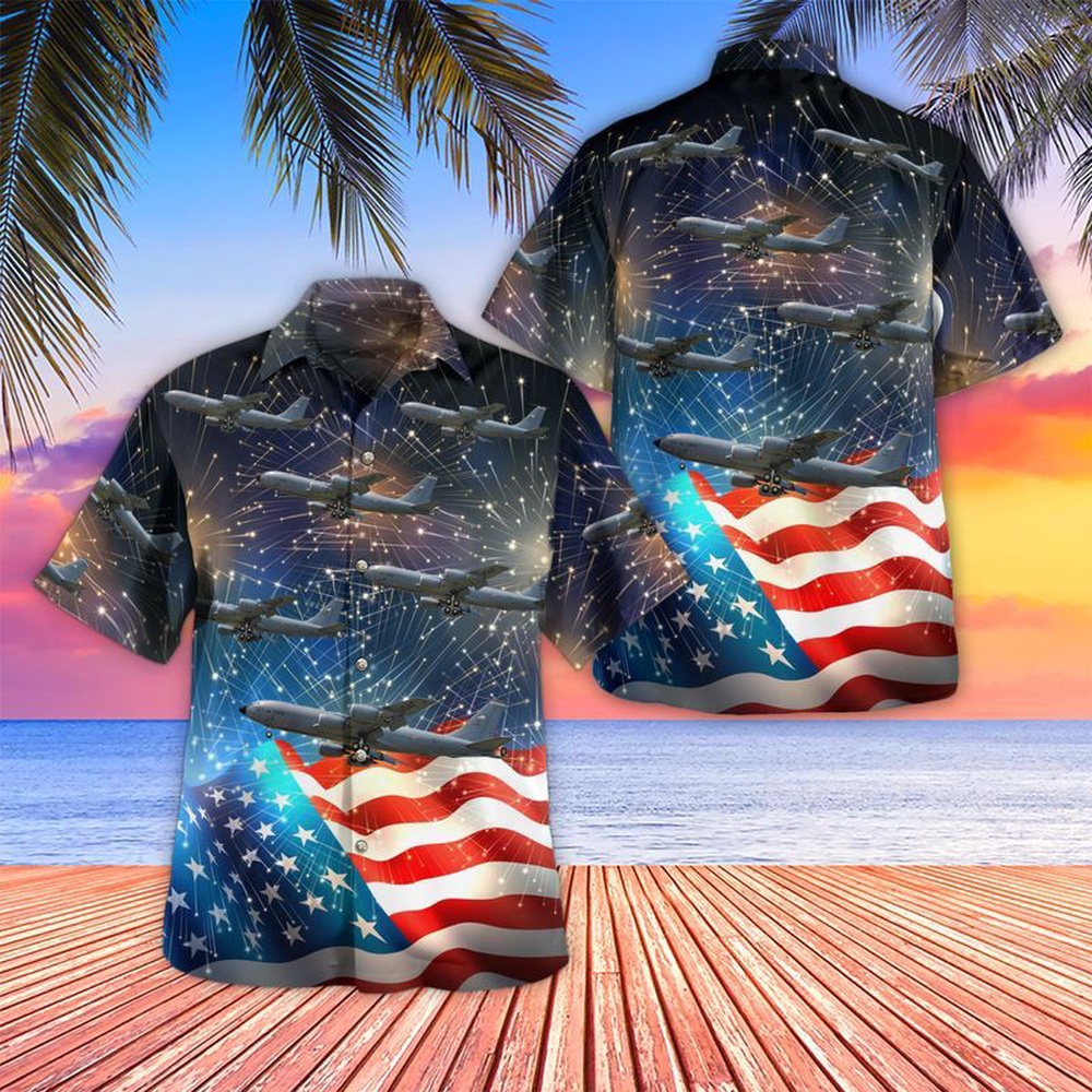 4th Of July Hawaiian Shirt Nebraska Air National Guard Boeing Kc 135R Stratotanker 59 1495 Hawaiian Shirt Hawaiian Fourth Of July Shirt 1 izeerw.jpg