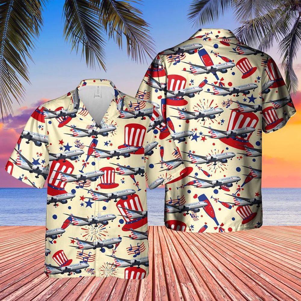4th Of July Hawaiian Shirt Us Airlines Boeing 787 9 Dreamliner 4Th Of July Hawaiian Shirt Hawaiian Fourth Of July Shirt 1 accjfn.jpg