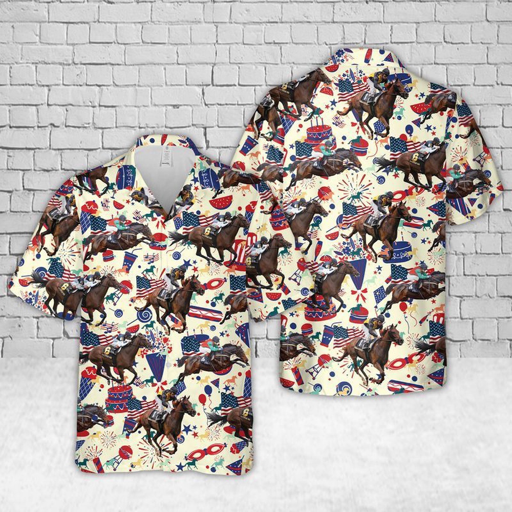 4th Of July Hawaiian Shirt Us Thoroughbred Horse Racing Hawaiian Shirt Hawaiian Fourth Of July Shirt 1 tmin4f.jpg