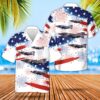 Air Force Hawaiian Shirt, Nebraska Air National Guard 173d Air Refueling Squadron Boeing KC-135 Stratotanker 59-1495, 4th Of July Hawaiian Shirt