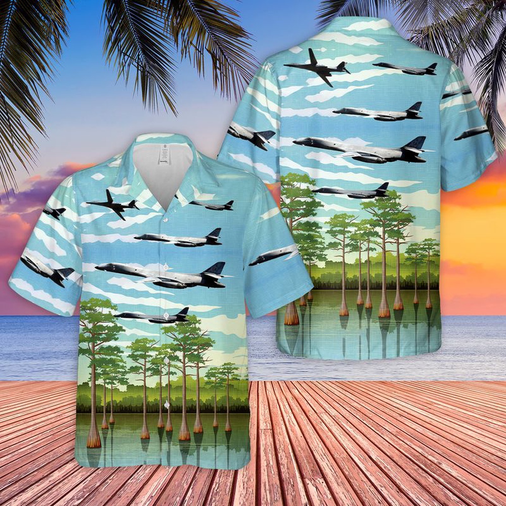 Air Force Hawaiian Shirt USAF 128th Bomb Squadron 116th Bomb Wing Georgia Air National Guard Rockwell B 1B Lancer Hawaiian Shirt 1 gmvbuw.jpg