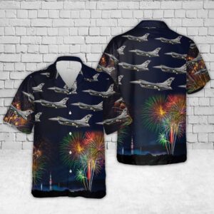 Air Force Hawaiian Shirt, USAF F-16C…
