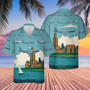 Air Force Hawaiian Shirt, USAF Illinois…