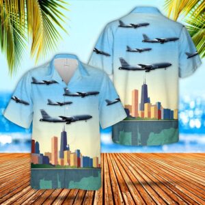 Air Force Hawaiian Shirt, USAF Illinois…