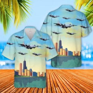 Air Force Hawaiian Shirt, USAF Illinois…