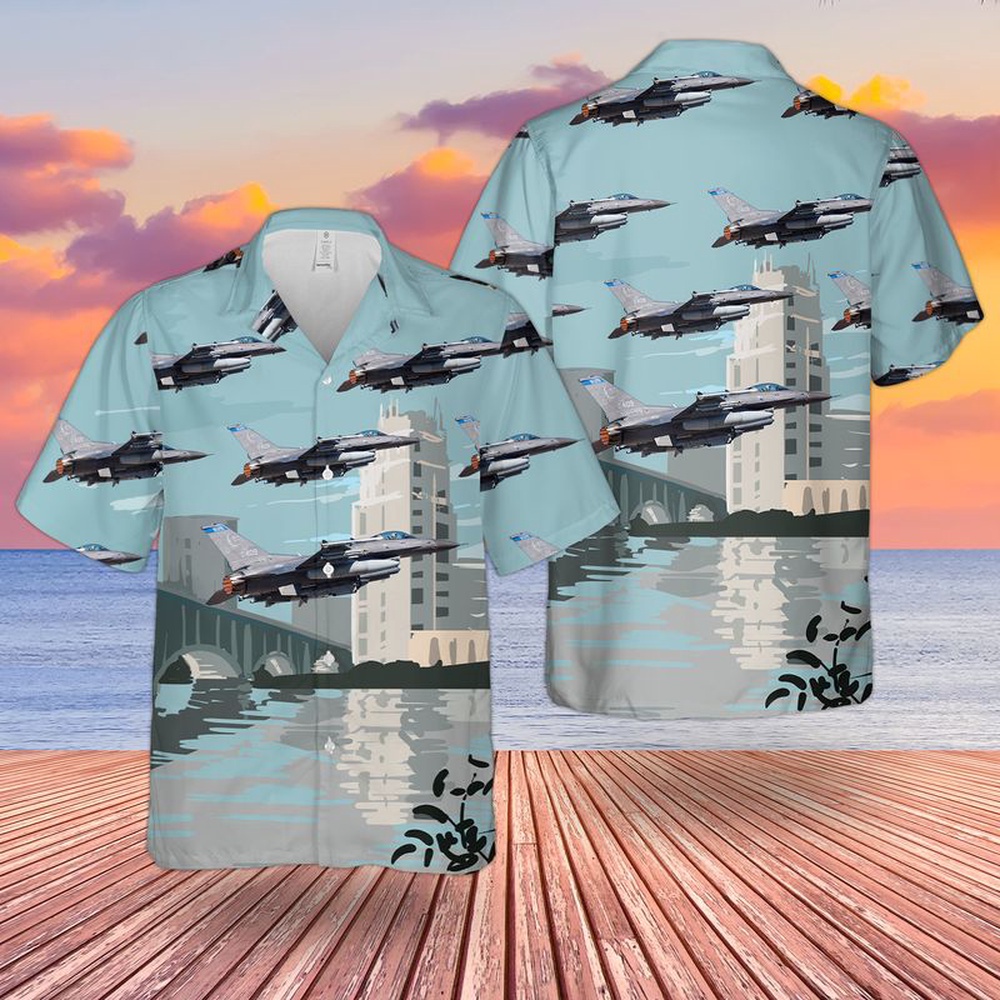 Air Force Hawaiian Shirt USAF Minnesota Air National Guard 148th Fighter Wing F 16 Fighting Falcon Hawaiian Shirt Veteran Hawaiian Shirt 1 zdgg6s.jpg