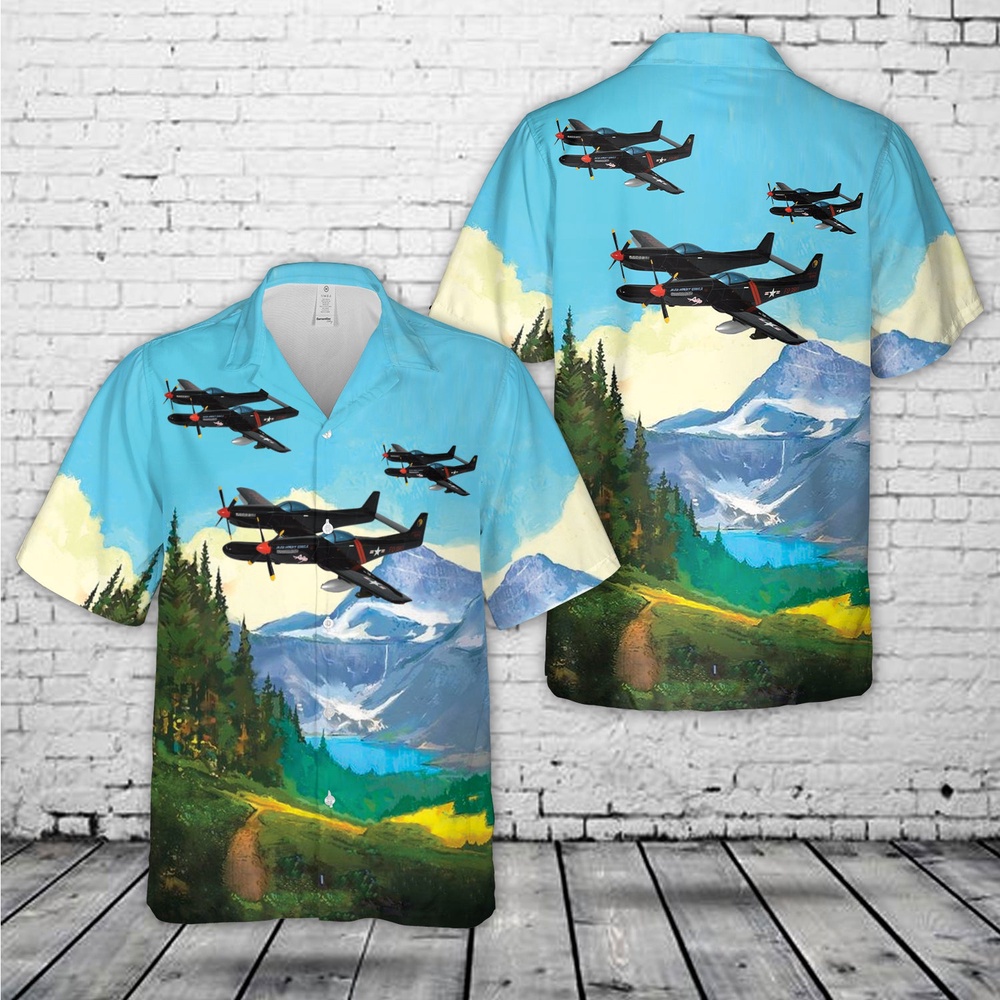 Air Force Hawaiian Shirt USAF North American F 82 Twin Mustang night fighter Hawaiian Shirt Veteran Hawaiian Shirt 1 tleafo.jpg